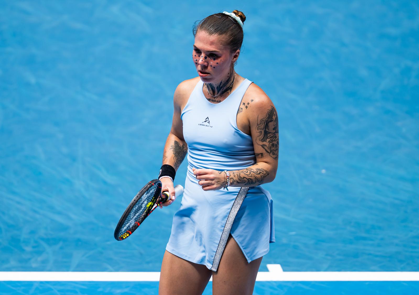 Oleksandra Oliynykova at the Australian Open 2026